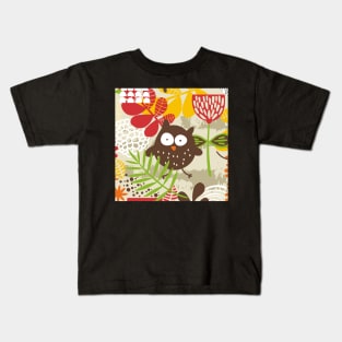 standard of flowers and birds Kids T-Shirt